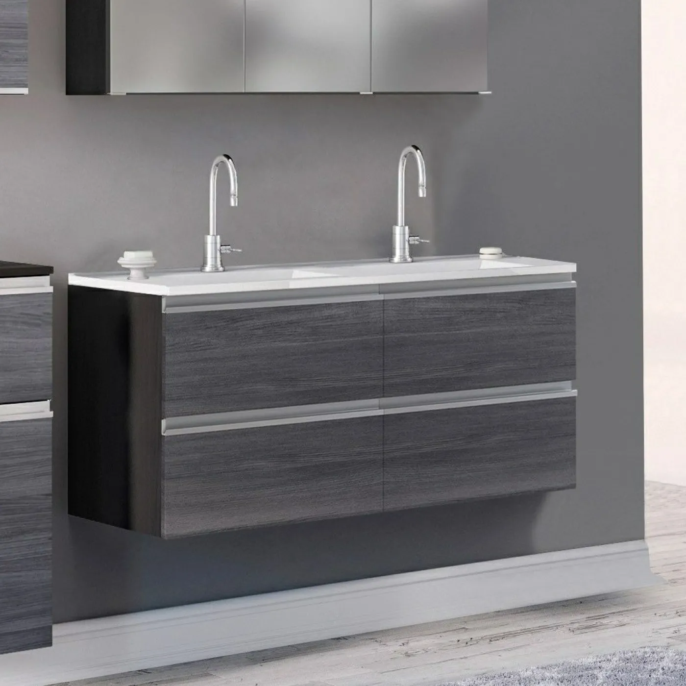 Waschbeckenunterschrank mit Waschbecken 120 AREZZO