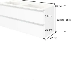 Waschbeckenunterschrank mit Waschbecken 120 AREZZO