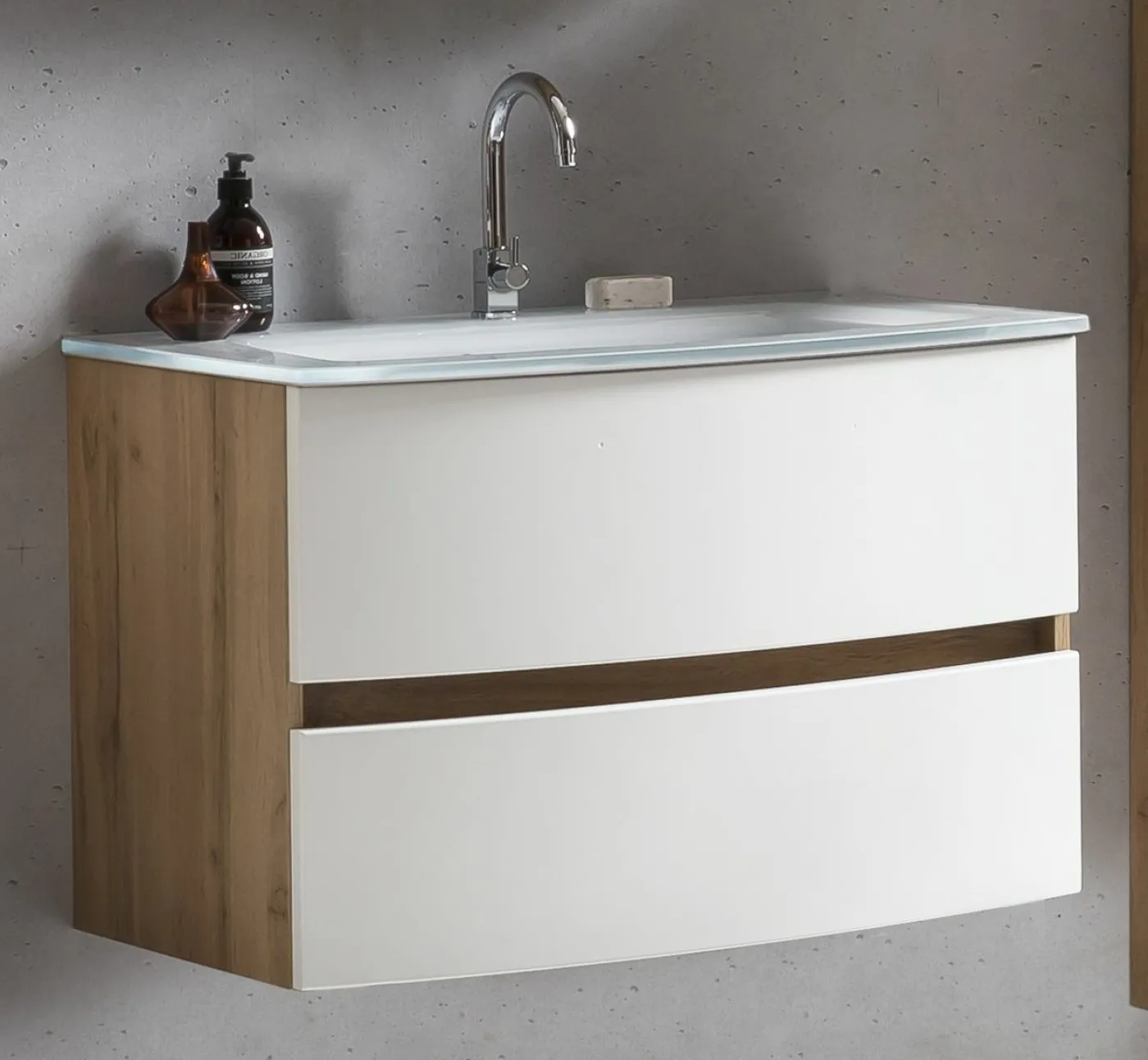 Waschbeckenunterschrank mit Waschbecken KOPENHAGEN