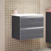 Waschbeckenunterschrank mit Waschbecken 60 AREZZO