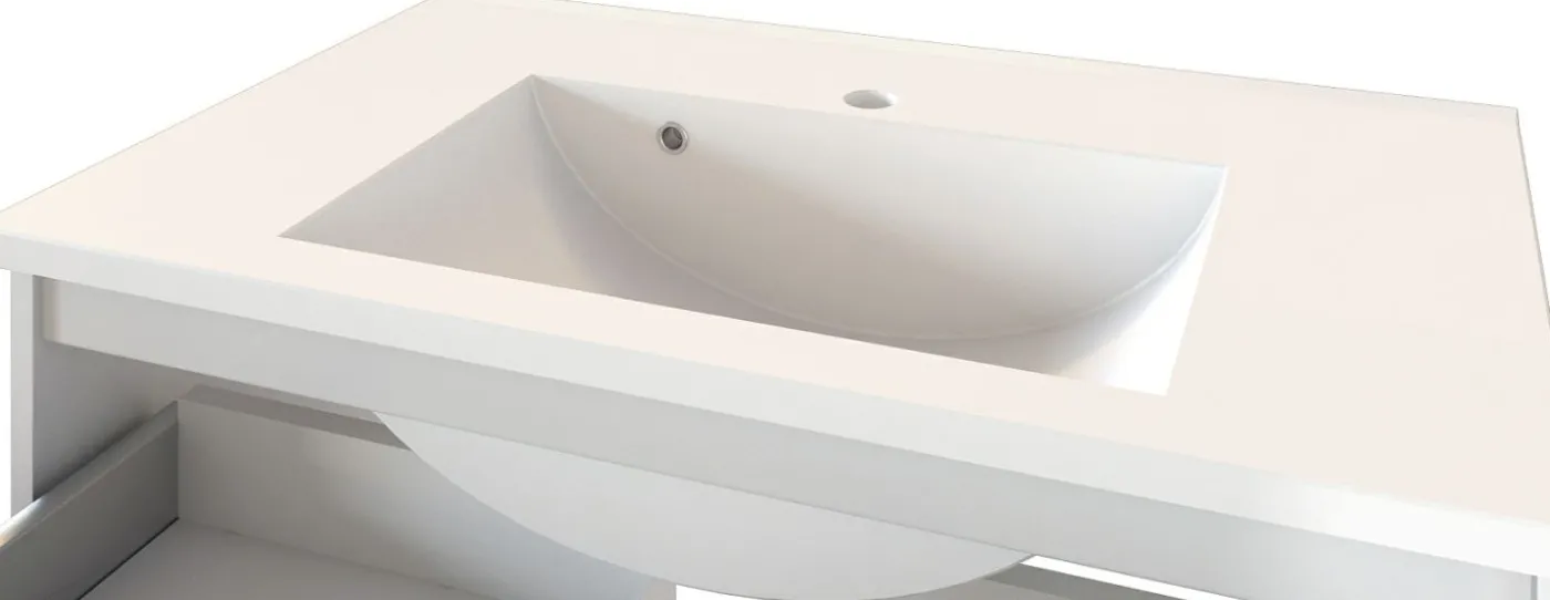 Waschbeckenunterschrank mit Waschbecken 60 AREZZO