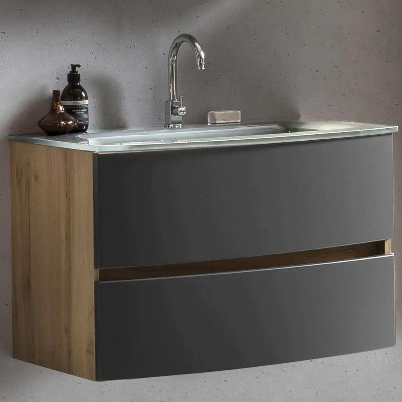 Waschbeckenunterschrank mit Waschbecken KOPENHAGEN