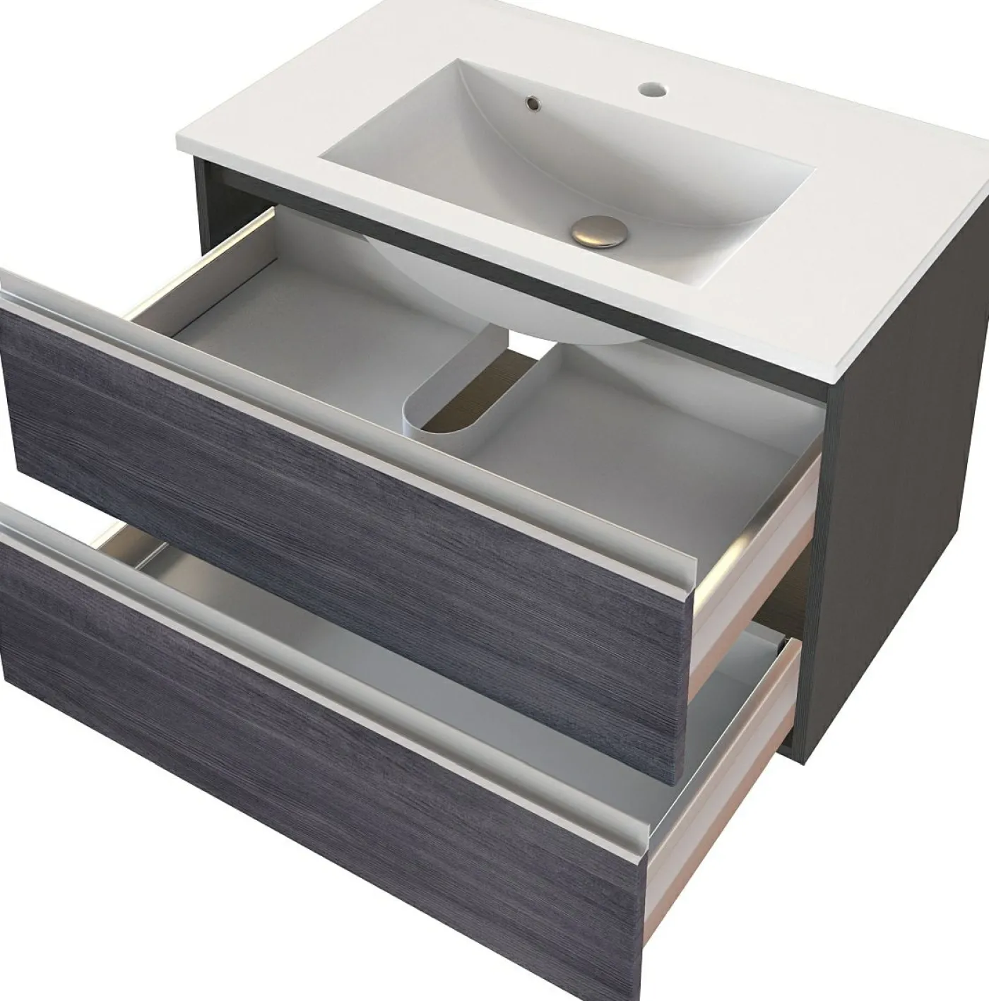 Waschbeckenunterschrank mit Waschbecken 80 AREZZO