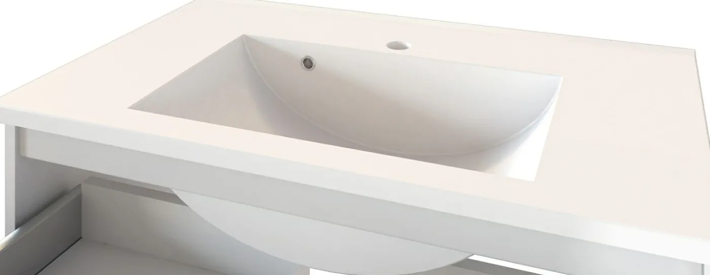 Waschbeckenunterschrank mit Waschbecken 80 AREZZO