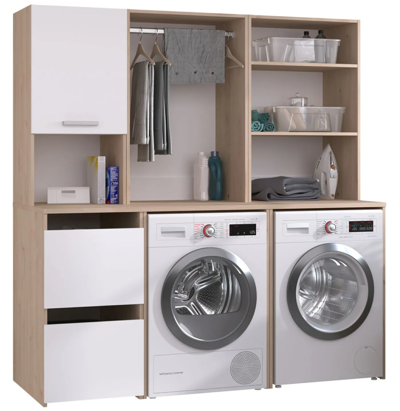 Waschmaschinenumbauschränke-Set LAUNDRY 4