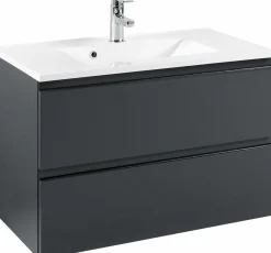 Waschtischunterschrank 80 mit Mineralgussbecken CARDIFF