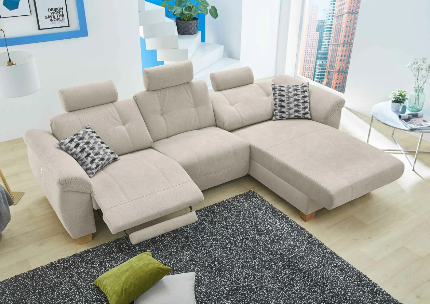 Wohnlandschaft mit Funktion PORTOFINO-SE